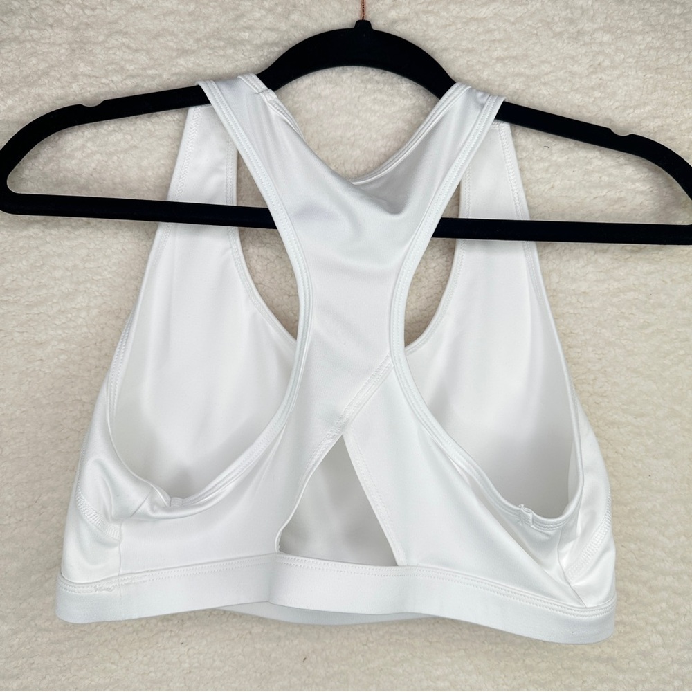 bcg‎ White Racerback Sports Bra Moisture-Wicking Low Support Super Soft Large - Picture 3 of 5